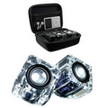 Isound Ice Crystal Clear Compact Speakers